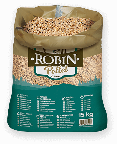 worek pelletu opałowego Robin do kupienia w Trzebnicy lub sklepie internetowym